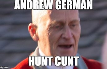 andrew german hunt cunt